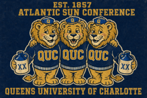 Atlantic Sun Conference Queens University Bear Trio Wall Art
