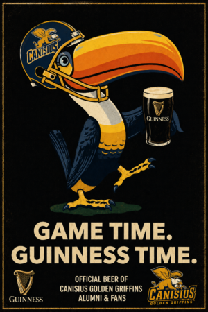Canisius Golden Griffins Game Time Guinness Wall Art