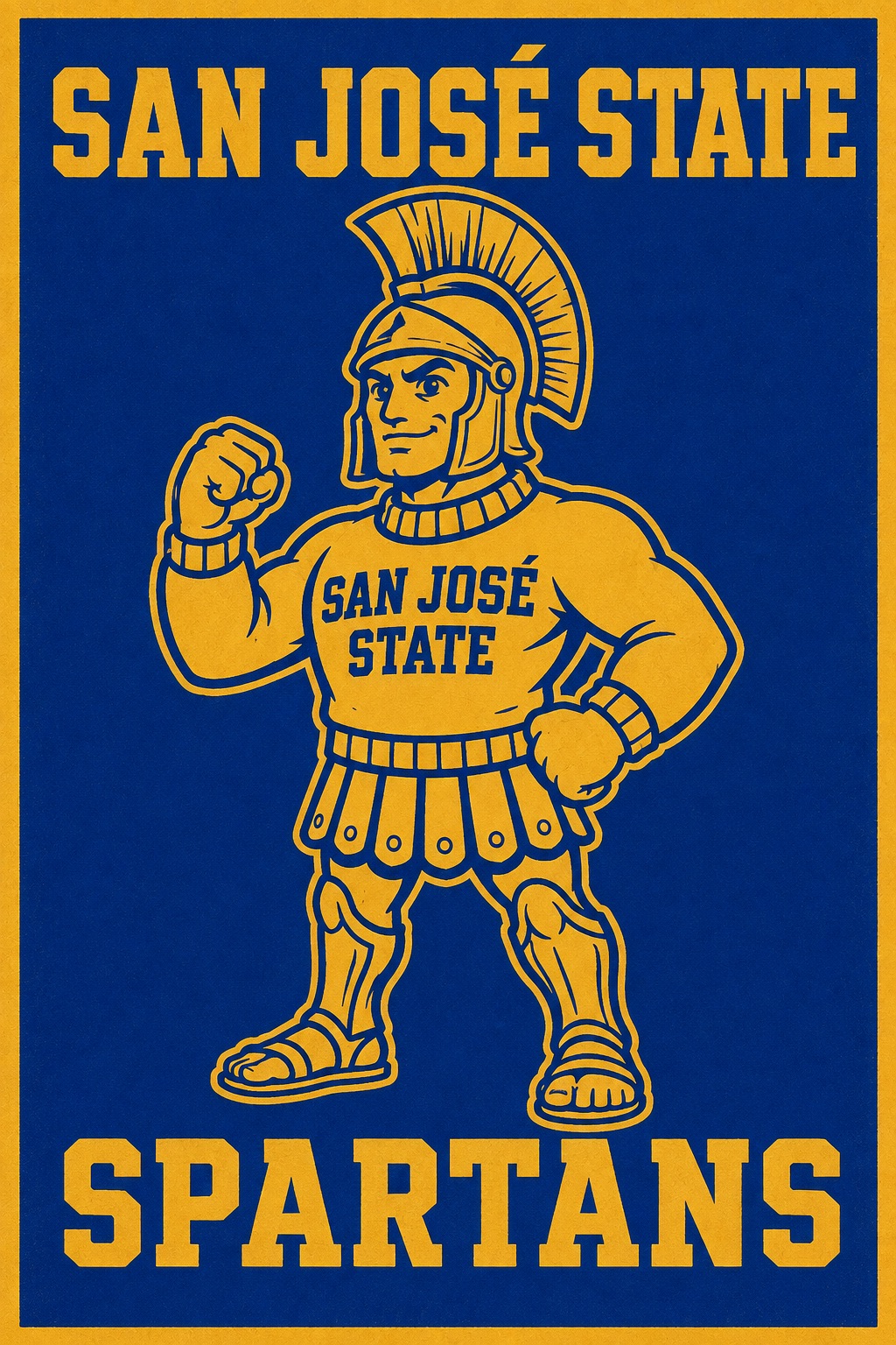 San José State Spartans Spartan Mascot Wall Art