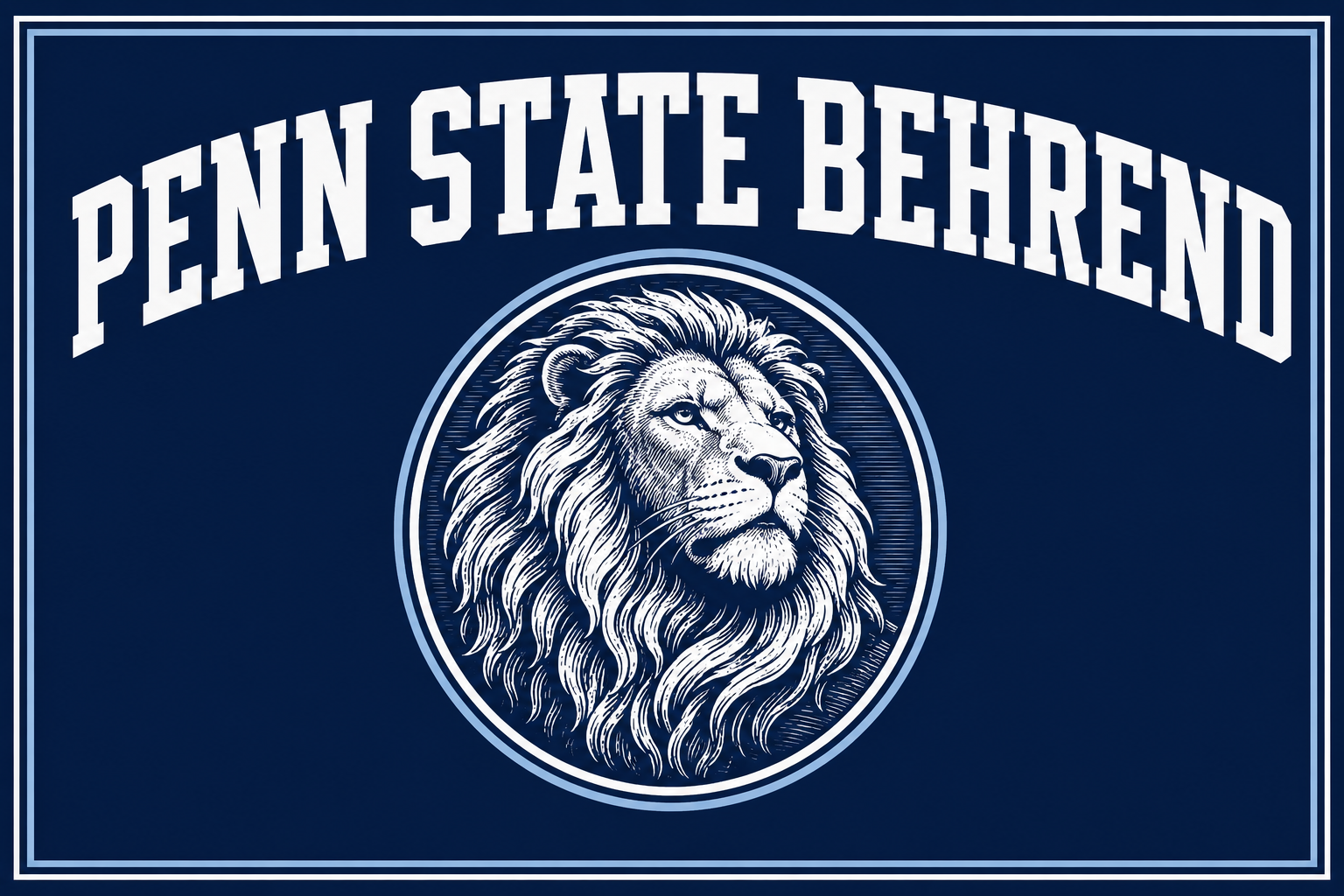 Penn State Behrend Lion Graphic Wall Art