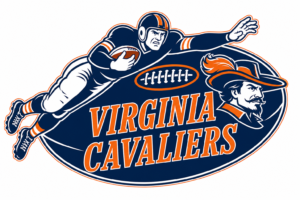 Virginia Cavaliers Football Player and Cavalier Graphic