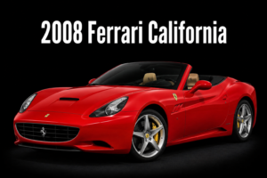 2008 Ferrari California Red Convertible Car Wall Art