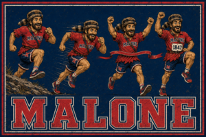 Malone Running Team Vintage-Style Wall Art