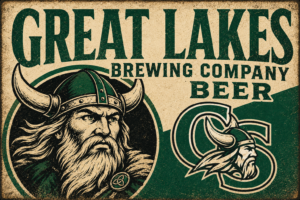 Great Lakes Brewing Company Beer Viking Wall Sign