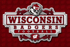 Wisconsin Badgers Football Retro Badger Wall Art