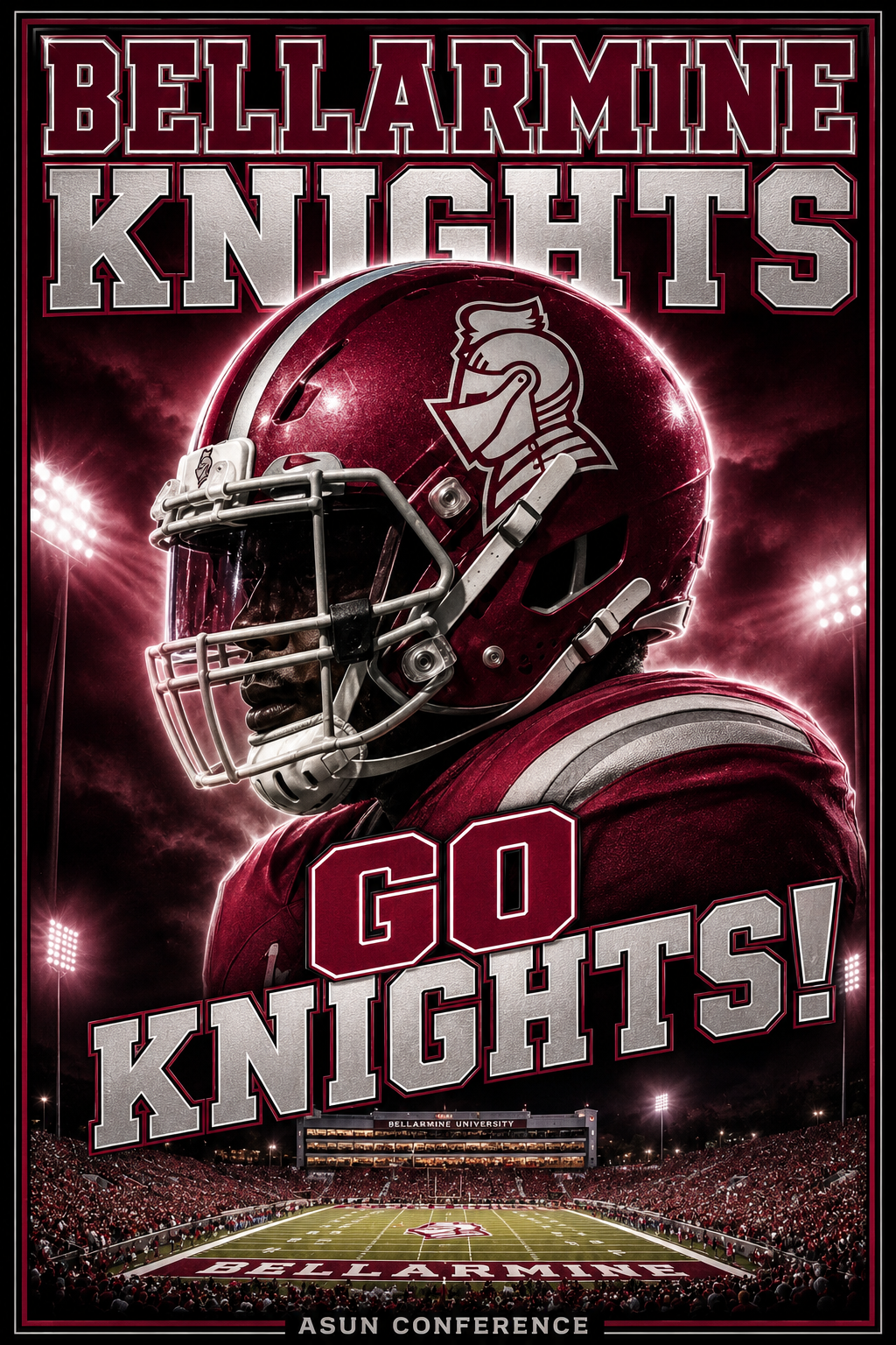 Bellarmine Knights Football Go Knights Stadium Wall Art