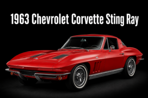 1963 Chevrolet Corvette Sting Ray Red Sports Car Wall Art