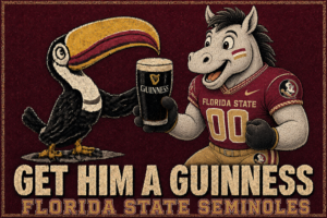 Get Him a Guinness Florida State Seminoles Wall Art