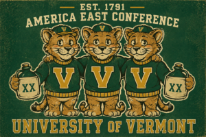University of Vermont Wildcats Vintage-Style Wall Art Print