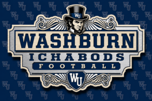 Washburn Ichabods Football Vintage-Style Wall Art