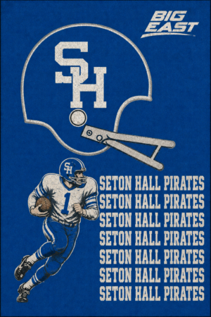 Seton Hall Pirates Big East Football Wall Art Print