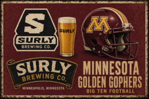 Surly Brewing Minnesota Golden Gophers Football Wall Art