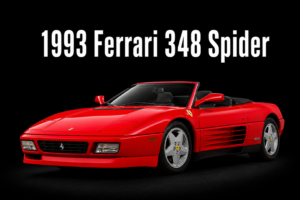 1993 Ferrari 348 Spider Red Convertible Wall Art