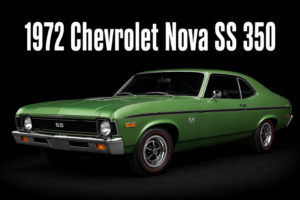 1972 Chevrolet Nova SS 350 Green Muscle Car Wall Art