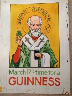 Saint Patrick Guinness March 17th Wall Art Poster