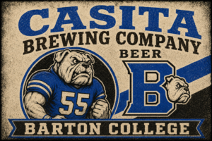 Casita Brewing Company Bulldog 55 Barton College Wall Art