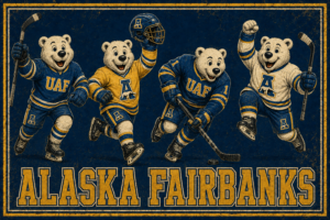 Alaska Fairbanks Polar Bear Hockey Wall Art