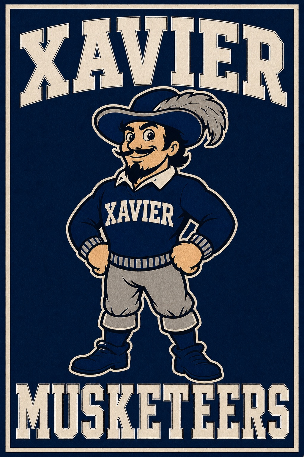 Xavier Musketeers Mascot Wall Art