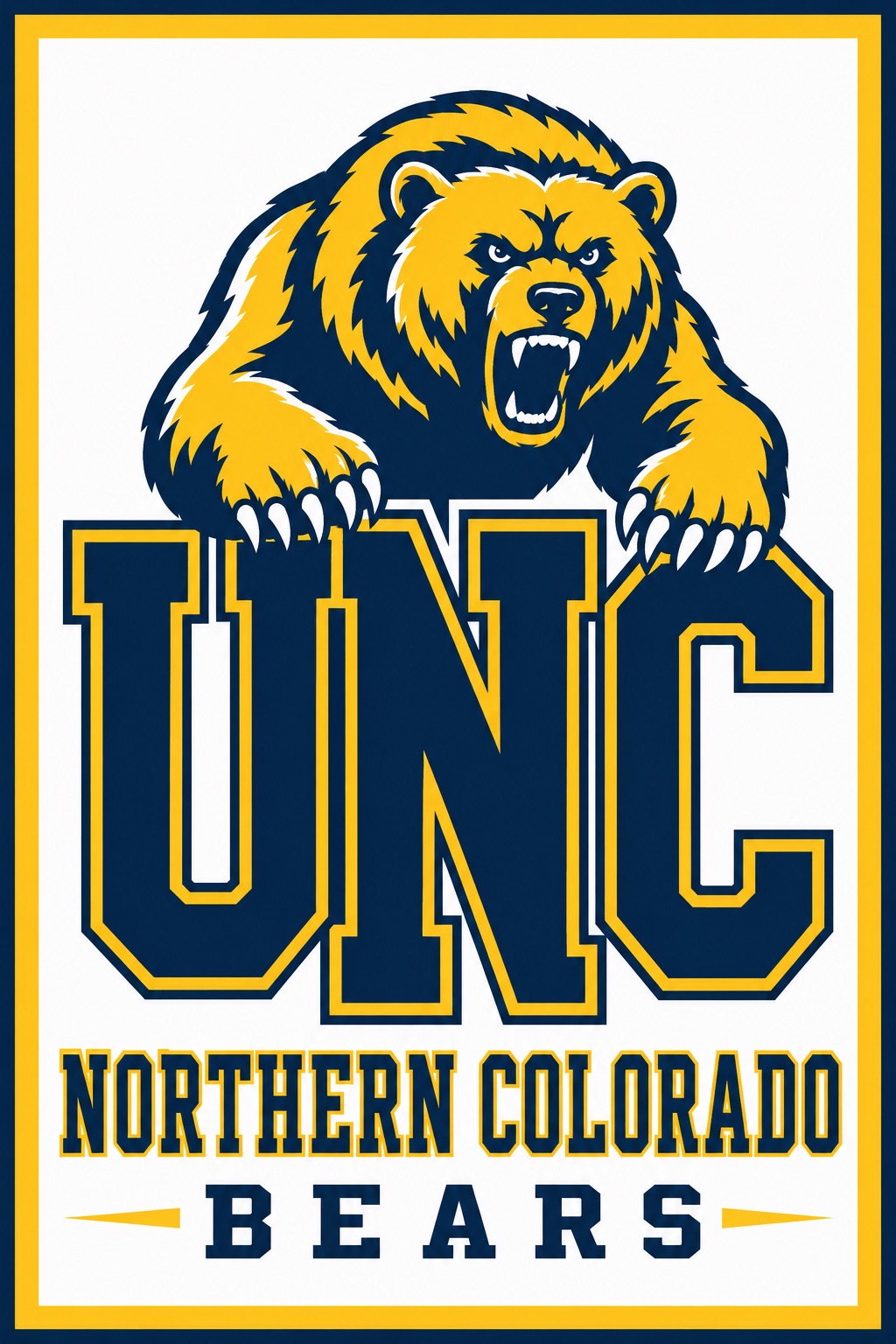 Northern Colorado Bears Bear Graphic Wall Art
