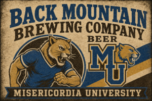 Back Mountain Brewing Company University Bear Wall Art