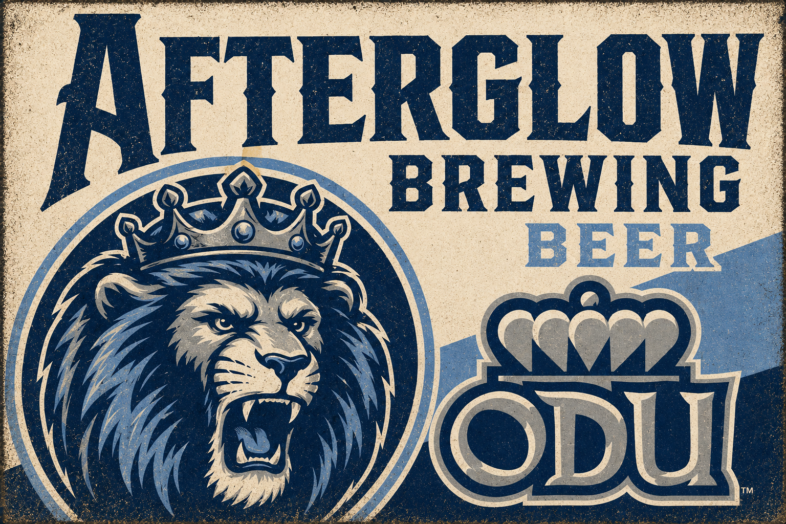 Afterglow Brewing Beer Lion Crest Wall Art