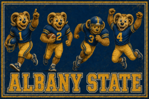 Albany State Rams Football Vintage-Style Team Wall Art