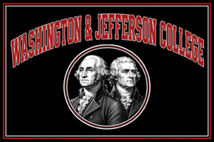 Washington & Jefferson College Red Black Portrait Wall Art
