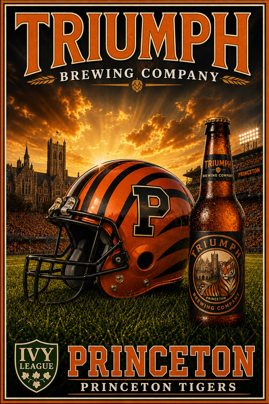 Triumph Princeton Tigers Football Brewing Company Wall Art