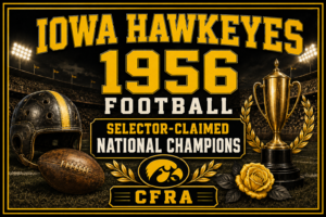 Iowa Hawkeyes 1956 Football Champions Wall Art