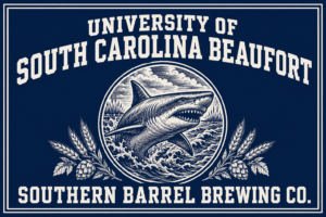 University of South Carolina Beaufort Shark Brewery Wall Sign