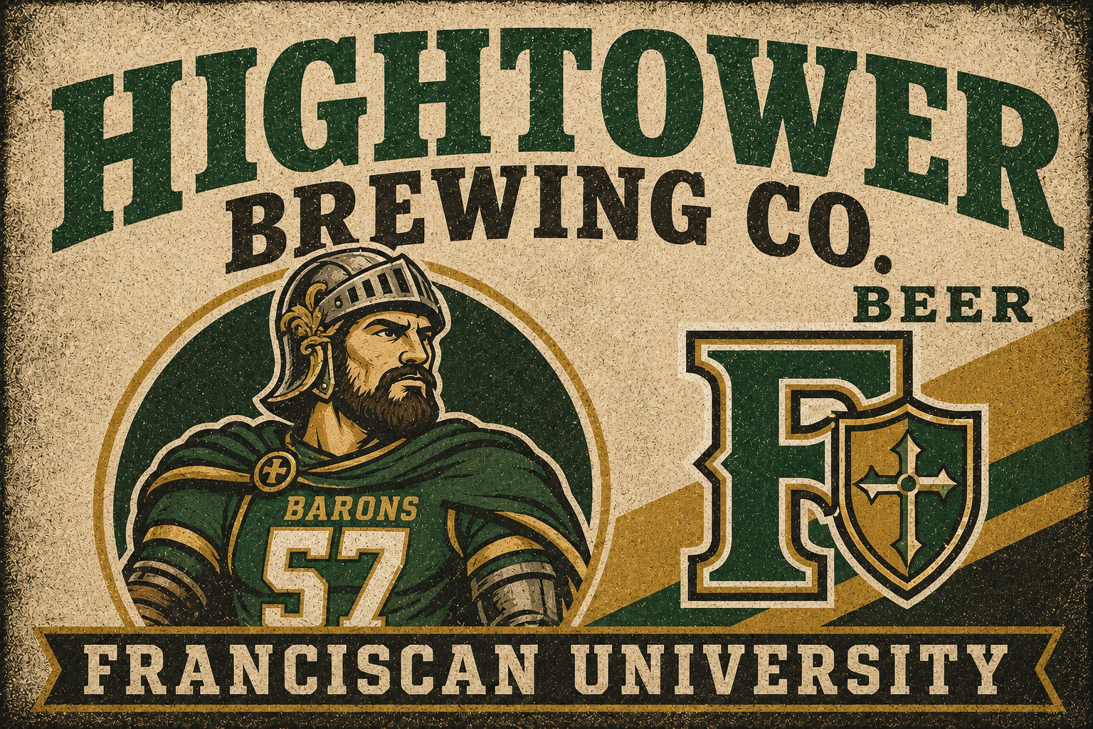Franciscan University Barons 57 Brewing Co. Wall Art