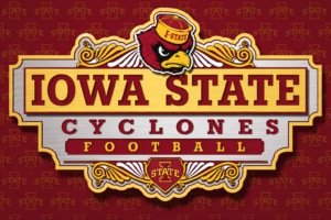 Iowa State Cyclones Football Vintage-Style Sign Design