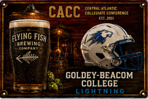 Goldey-Beacom College Lightning CALC Beer-Themed Wall Sign