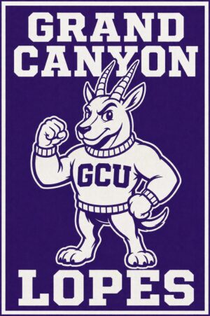 Grand Canyon Lopes GCU Mascot Wall Art Print