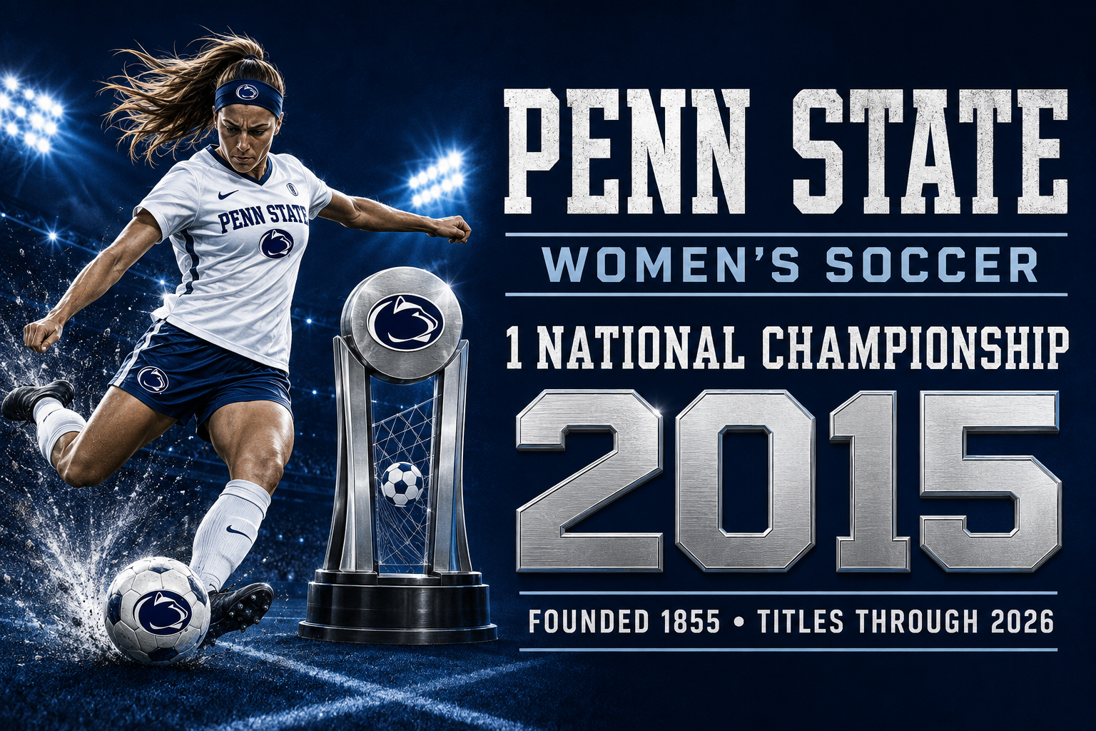 Penn State Women’s Soccer 2015 Championship Poster