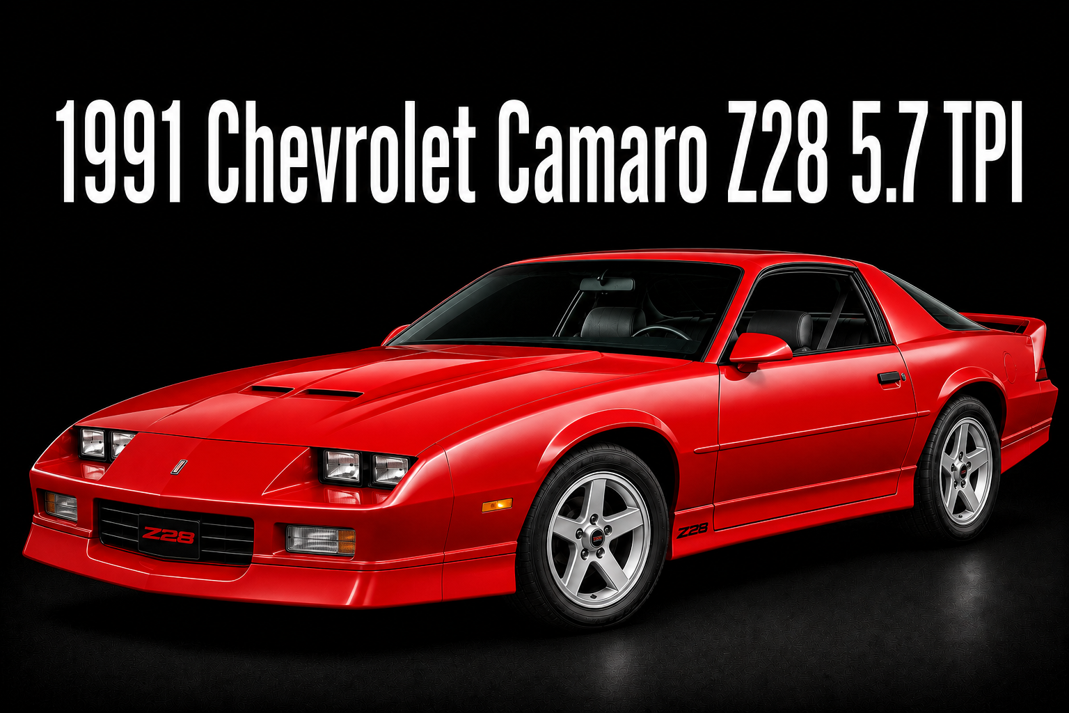 1991 Chevrolet Camaro Z28 5.7 TPI Red Car Wall Art