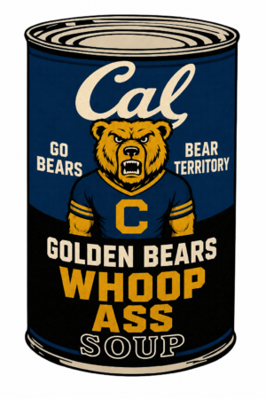 Cal Golden Bears Whoop Ass Soup Can Wall Art