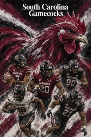 South Carolina Gamecocks Football Rooster Wall Art