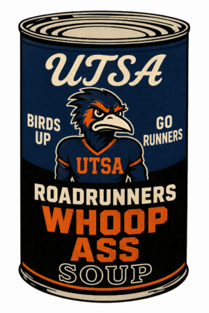 USA Roadrunners Whoop Ass Soup Can-Inspired Wall Art