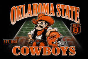 Oklahoma State Cowboys Vintage-Style Football Wall Art