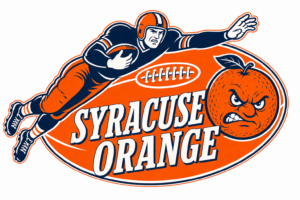 Syracuse Orange Football Player and Mascot Graphic