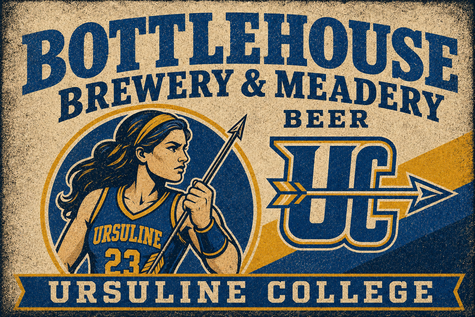 Ursuline College Brewery & Meadery Vintage-Style Wall Art