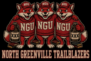 North Greenville Trailblazers Three Foxes Graphic Design