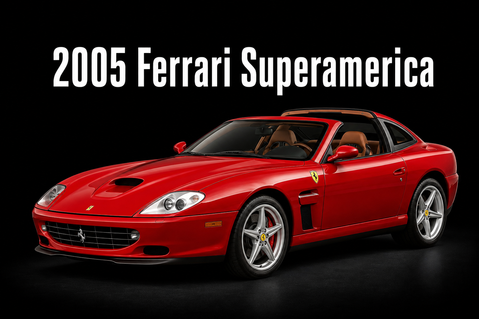 2005 Ferrari Superamerica Red Sports Car Wall Art
