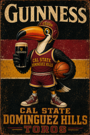 Guinness Cal State Dominguez Hills Toros Toucan Wall Art