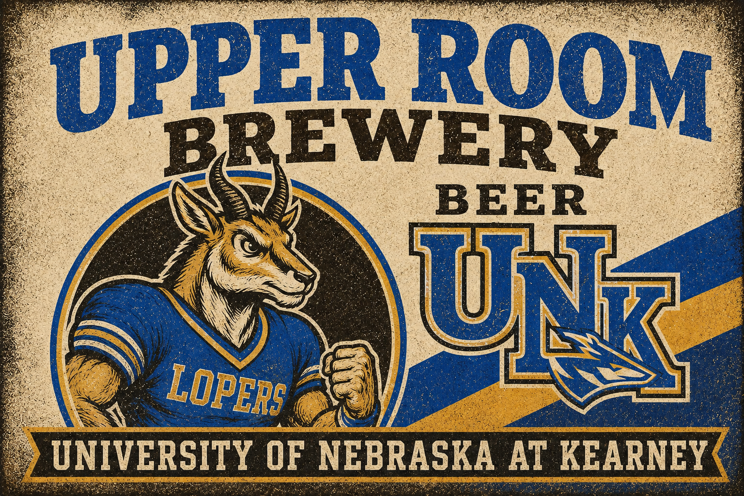 Upper Room Brewery Lopers Distressed Wall Art