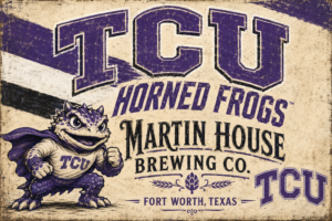 TCU Horned Frogs Martin House Brewing Co. Wall Art