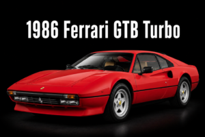 1986 Ferrari G​TB Turbo Red Sports Car Wall Art