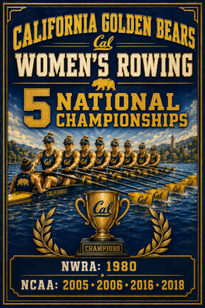 California Golden Bears Women's Rowing Championship Wall Art