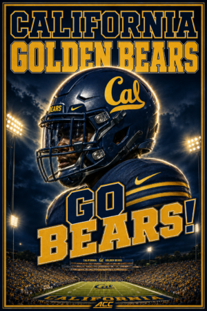California Golden Bears Football Poster-Style Wall Art